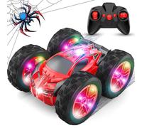 Voiture Télécommandée Enfant 3-12 Ans, 4x4 Télécommandée Tout Terrain 2.4GHz Radiocommande RC Drift Car 360°Rotation Voiture de Course Jouet Garçon Fille Jeux Extérieur Intérieur Cadeau Anniversaire