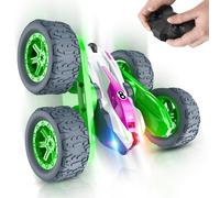 Voiture Télécommandée Enfant, 360° Rotation Stunt Véhicule, 4x4 Multi-Terrain Remote RC Car, Monster Truck Jouet Extérieur Jeux Anniversaire Noël Cadeau Fille Garçon 3+ Ans