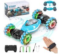 Voiture Télécommandée Enfants, Jouet Garcon 6-12 Ans, 2.4Ghz RC Stunt Car Voiture Télécommande Tout-Terrain, Capteur de Gestes