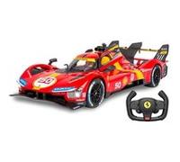 JAMARA Ferrari 499P 1:14 Rouge Porte Manuelle 2,4 GHz - Licence Officielle - Intérieur détaillé - Peinture fidèle à l'original - Pare-Brise Transparent - Lumière LED - Voiture RC