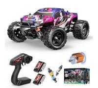 Voiture télécommandée fille dès 8 ans, Voiture télécommandée rose 1:18 40 km/h, Voiture RC 4x4 tout terrain à commande proportionnelle, 2,4 GHz, 2 batteries rechargeables, idée cadeau fille 8-14 ans