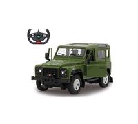 Jamara Voiture télécommandée Land Rover Defender 1:14 – 2,4GHz, LED, 9 km/h – Vert