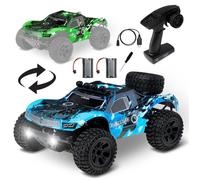 Voiture télécommandée OVERMAX Hooligan 2.0 - échelle 1:10 - Vitesse 35 km/h - Portée 100 mètres - transmission 4x4 -Vert/Bleu