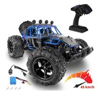 Overmax X-Flash Voiture télécommandée, portée de 100 m lumières LED, Grande Vitesse Jusqu’à 45 km/h, Suspension 4x4 à Ressort-Huile, Construction renforcée