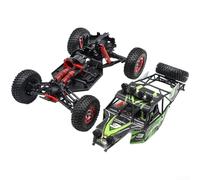 Voiture télécommandée personnalisable à l'échelle 1/12 FY03 avec structure à cadre ouvert et options d'enregistrement sonore et de flash intégrées (vert)