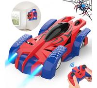 Voiture Télécommandée pour Enfants, Machine Allant Sur Les Murs Rechargeables avec Lumière Led Voiture Radiocommandée RC Drift Car Spider Jouets, Jeux Enfant 3 4 5 6 7 8 9 Ans Mâle Cadeau Anniversaire
