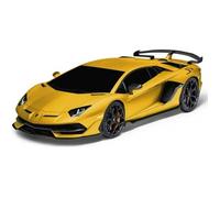 Voiture télécommandée Rastar Lamborghini Aventador SVJ jaune 1:24 pour garçons