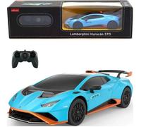Voiture télécommandée RASTAR - Lamborghini Huracan STO - Bleu, noir et orange - Pour enfant de 6 ans et plus