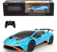 Voiture télécommandée RASTAR - Lamborghini Huracan STO - Bleu, noir et orange - Pour enfant de 6 ans et plus
