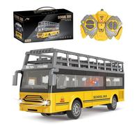 Voiture Télécommandée RC Bus avec Lumières 4 Canaux Jouet RC 1:30 pour Enfants à partir de 3, 4, 5, 6, 7, 8 ans