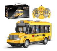 Voiture Télécommandée RC Bus avec Lumières 4 Canaux Jouet RC 1:30 pour Enfants à partir de 3, 4, 5, 6, 7, 8 ans