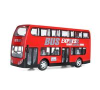 Voiture Telecommandee Sans Fil Rc A Deux Couches De Bus De Ville Electrique Express Avec Modèle De Lumière Led,Rouge