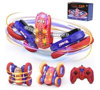 Voiture Télécommandée Spider Cascade, 360°Rotation RC Camion Car Radiocommandee avec Spectacle de Lumière Jouet Enfant Garçon Fille 6 7 8 9 10 11 12 Ans Cadeau Anniversaire Noel Jeux Extérieur