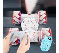 Voiture Télécommandée Stunt Torsion Avec Lumières Musique Et Contrôle Gestuel Rouge YONIS