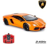 Voiture Télécommandée - SWAPY - Lamborghini Aventador LP700-4 1:14 - Licence Officielle, Phare de Travail, 2.4Ghz, Orange