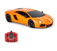 Voiture télécommandée - SWAPY - Lamborghini Aventador Voiture RC Sous Licence 1:18 - 2.4GHz LED - Orange