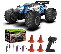 Voiture Télécommandée Tout Terrain: 1: 18 Offroad RC coche teledirigido avec lumière LED, 2,4 GHz Tout Terrain Crawlers RC Voiture Télécommandée avec 2 batteries, 20 km/h Truck pour Enfant Adulte