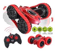 Voiture Télécommandée Tout Terrain, 4WD 360° Rotation RC Stunt Car Offroad Véhicule Radiocommandee 2.4GHz pour Enfants 6-12 Ans