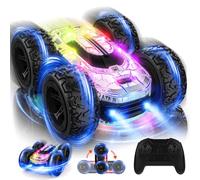Voiture Télécommandée Tout Terrain 4x4 Jouet Enfant, Voiture de Course Rotation à 360 Degrés Rechargeable Camion Radiocommandée RC Car Jeux Exterieur Intérieur Cadeau Anniversaire Noël Garçon Fille