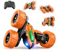 Voiture Télécommandée Tout Terrain, 4x4 Télécommandée Rechargeable 360°Rotation Voiture de Course RC Drift Car Camion Jouet Garcon Fille 3 4 5 6 7 8 9+ Ans Jeux Exterieur Interieur Cadeau Enfant