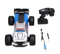 Voiture Télécommandée Tout Terrain, Crawler RC 2 Roues Motrices, échelle | 1300 MAh Rechargeable, Vitesse 15-20 Km/h, 4 Modes D’éclairage, 35 Min D’autonomie, Tout-terrain