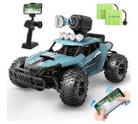 Voiture télécommandée tout-terrain - SWROSE -RC 1:16 4WD 20 km/h, Monster Truck avec Caméra FPV HD 1080P, 60 min Autonomie