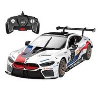 Voiture Télécommandée - TURBO CHALLENGE - BMW M8 GTE - Blanc - 1/18 - Assemblage facile