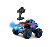 Voiture Télécommandée - TURBO CHALLENGE - Smashroar TC100 - Option Fumée - Bleu - 1/12 - Batterie Rechargeable et Piles incluses