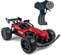 Voiture Télécommandée - TURBO CHALLENGE - RX Car 89 093721 - Rouge - 1/12 - Batterie Rechargeable et Piles incluses - Métal