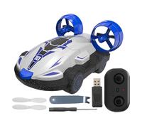Voiture Télécommandée | Voiture De Dérive RC Imperméable Portable | Véhicule D'aéroglisseur Rapide 3-en-1, Bateau De Drone Et Cascadeur Pour Garçons Et Filles, Cadeau D'anniversaire Ou De Noël Amusant