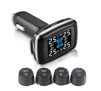 Voiture TPMS, Moniteur de Pression des Pneus 12V 433.9200MHz Allume-cigare Charge pour l'entretien