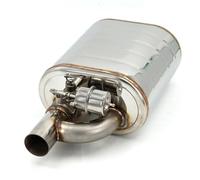 Voiture Tuyau d'échappement Silencieux D'échappement Simple Universel En Acier Inoxydable, 51MM/63MM/76MM, Côté Droit Gauche, Adapté À La Plupart Des Voitures Gorge Queue(51MM Right)