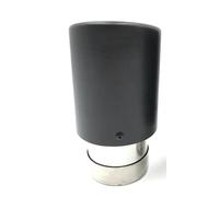 Voiture Tuyau d'échappement Silencieux D'échappement Universels En Acier Inoxydable Sertissage Sablage Une Pièce Pointe De Silencieux En Carbone Mat Gorge Queue(IN 76MM-OUT 114MM)