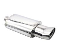 Voiture Tuyau d'échappement Tuyaux De Silencieux D'échappement Voiture Tuyau D'échappement Silencieux De Sport De Course Turbo Sound Boost 63mm Double Entrée Sortie Gorge Queue(XH-EP058-SL)