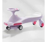 voiture twist avec Voiture pivotante à siège large en PU, roues silencieuses, lumières colorées jouet à enfourcher, voiture pivotante, utilisation for les 3 ans et plus voiture pour enfant(Lila)