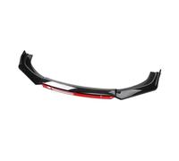 Voiture Universelle Pelle Avant Brillant Pare-Chocs Lèvre Body Kit Lèvres Inférieures Diffuseur Spoiler Pièces Auto Accessoires(Rouge)