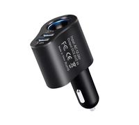 Voiture USB Ladegerät - 12 V 24 V Auto Steckdosen Splitter Mit 2 Ladeausgängen | 80 W KFZ Ladegerät Adapter Für Smartphone Tablette GPS, Multifunktions Autoladegerät Schnellladegerät