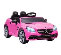 Voiture véhicule électrique enfant 6 V 5 Km/h max. télécommande effets sonores + lumineux Mercedes SLC 300 rose Rose G