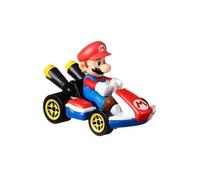 Hot Wheels Mattel Mario Kart Mini-véhicule Mario à l'échelle 1:64, inspiré par Les Personnages et Voitures du Jeu, Jouet pour Enfant, GBG26