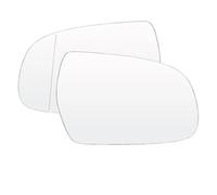 Voiture Verre Lentille Miroir Pour A4 2010-2016 pour A5 2010-2017 rétroviseur d'aile de porte latérale gauche droite en verre chauffant grand Angle convexe vue arrière avec plaque(Left and Right)