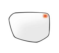 Voiture Verre Lentille Miroir Verre rétroviseur latéral gauche droit, convexe chauffé grand Angle avec plaque arrière aile port pour Civic 2015 - 2021(Left)