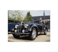 Voiture Vintage Noire，1000 Pièces Puzzle pour Adultes Enfants Adolescents, Intelligence Soulagement du Stress Divertissement Bois Jouets Bricolage Anniversaire（75x50cm）-AH15