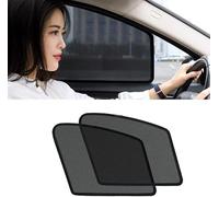 Voiture Vitres LatéRales Pare-Soleil pour Tesla Model Y2020 2021 2022 2023-, Magnétique Avant Et ArrièRe Pare-Soleil De LatéRales Maille Vitres DéFendre UV Accessories,2 Front