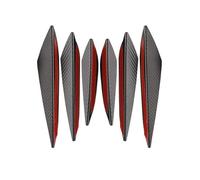 Voiture Voiture 6 Pièces/Ensemble Pare-Chocs Avant Bec Bec Décoration Diffuseur Carrosserie Universelle(Fibre de Carbone)