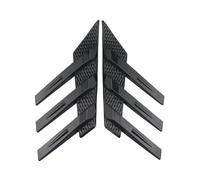 Voiture Voiture Pare-Brise Arrière Autocollant Décoration Spoiler Latéral Séparateur Garniture Triangle Persienne Fenêtre Pare-Soleil Pare-Brise Véhicule Accessoires(Noir)
