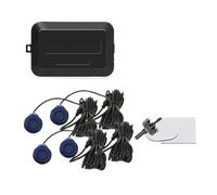 Voiture Vue Arrière Caméra Recul Kit Stationnement pour Voiture Indicateur Alerte Sonore Secours Système Sonde 4 × 22 Mm 12 V 8 Couleurs(Blue)