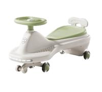 Voiture Wiggle for Enfants, Jouet à enfourcher, Musique, lumière, Clignotant Silencieux, Roue for Enfants de 3 Ans et Plus, Jouet Anti-retournement, Voiture à Bascule, utilisations(Groen)