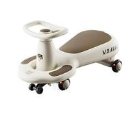 Voiture Wiggle for Enfants, Jouet à enfourcher, Roues silencieuses, lumières et Musique, Anti-retournement, for garçons et Filles, à partir de 3 Ans, Jouet d'intérieur et d'extérieur(Grey,1 UK)