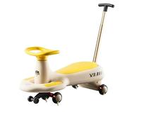 Voiture Wiggle for Enfants, Jouet à enfourcher, Roues silencieuses, lumières et Musique, Anti-retournement, for garçons et Filles, à partir de 3 Ans, Jouet d'intérieur et d'extérieur(Geel,2 UK)