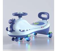 Voiture Wiggle, Jouet à Roulettes Universel Stable, Silencieux pour les Enfants de 1 à 6 Ans (Bleu)
